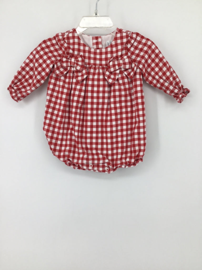 Janie and Jack Child Size 3-6 Months Red Outfit - girls