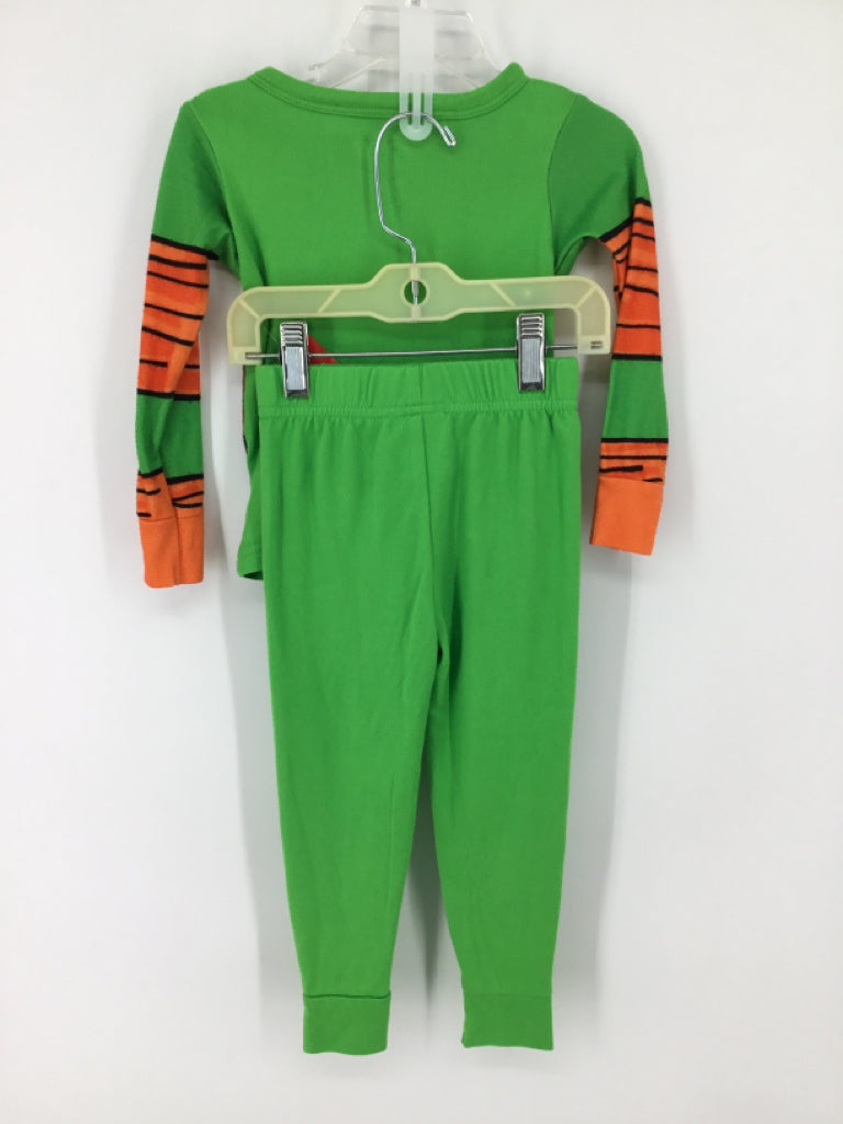 TMNT Child Size 3 Months Green Character Pajamas - boys