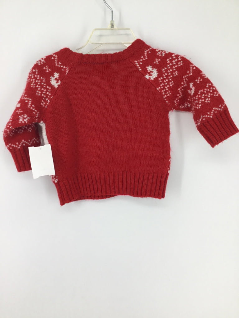 Disney Child Size 3-6 Months Red Christmas Sweater