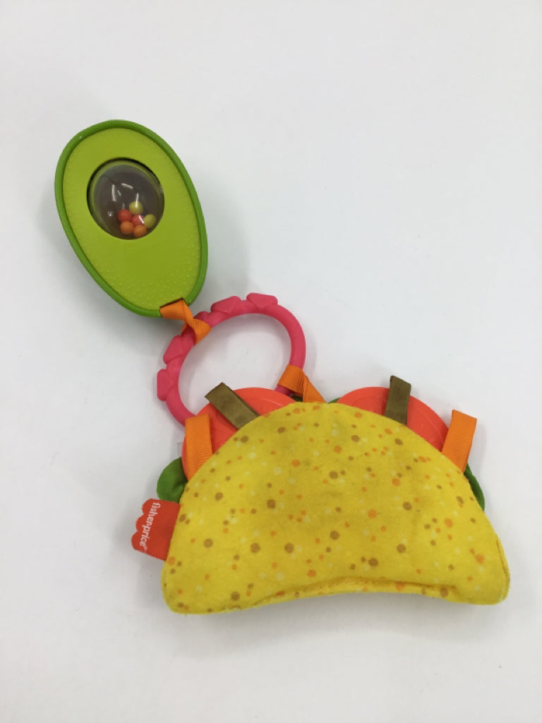 Fisher Price Taco Tuesday Crinkle Taco and Avocado Rattle
