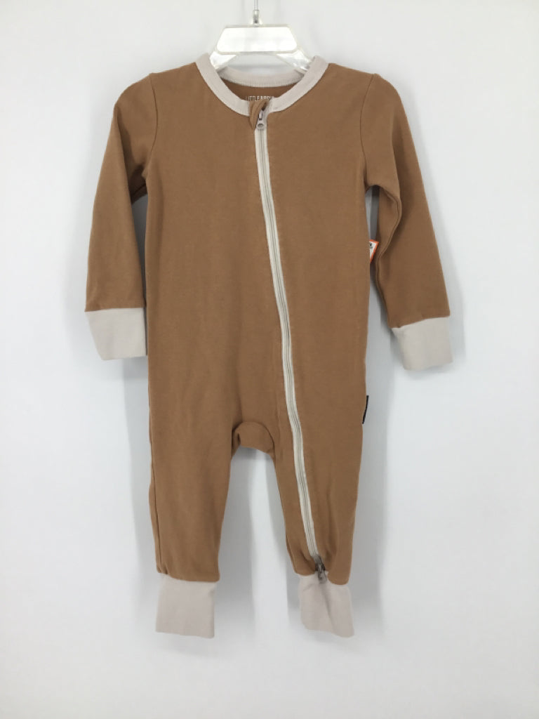 Little Bipsey Child Size 12-18 Months Tan Solid Pajamas - boys