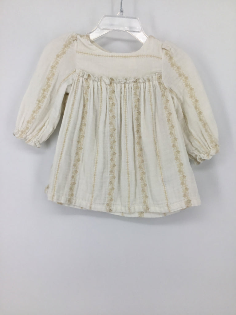 Cat & Jack Child Size 6-9 Months Cream Dress - girls