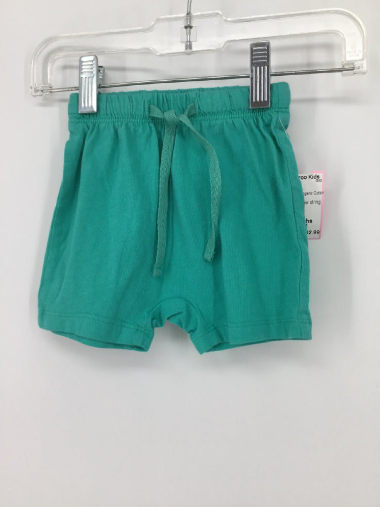 H & M Child Size 6 Months Green Solid Shorts - boys