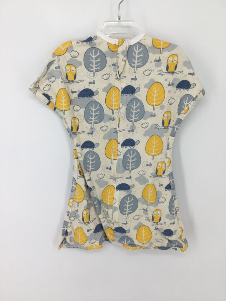 Sleeping Baby Child Size XS Blue Print Swaddle