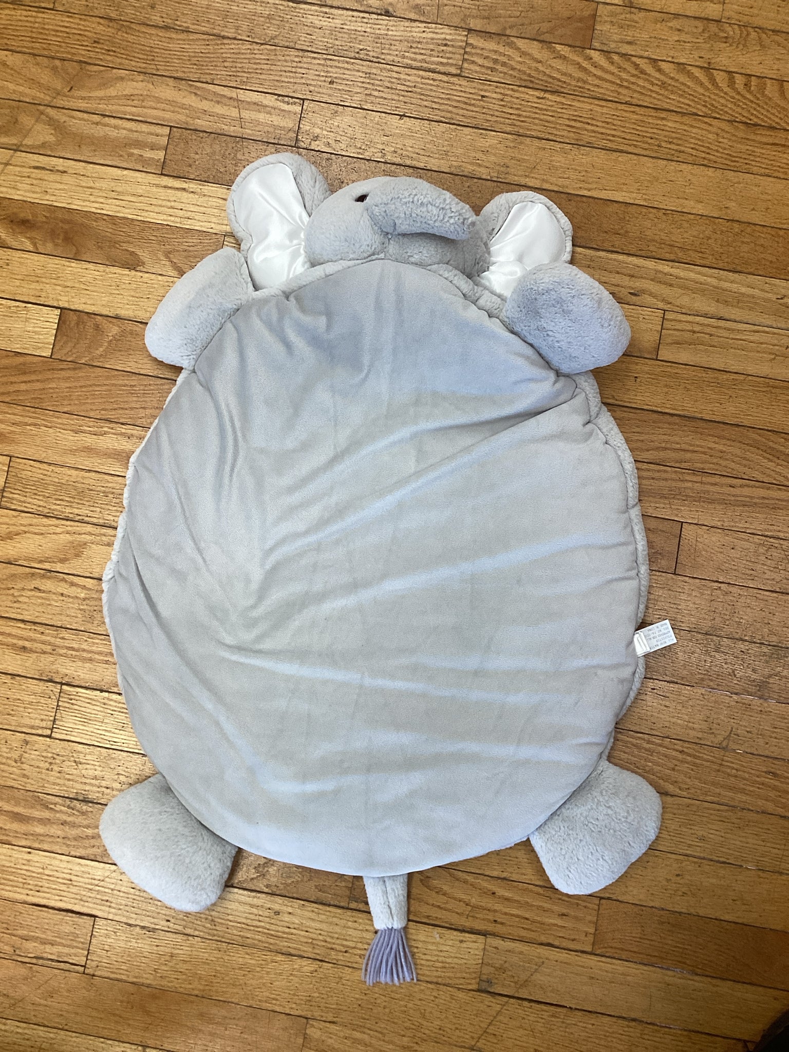 Bearington Baby Gray Elephant Play Mat