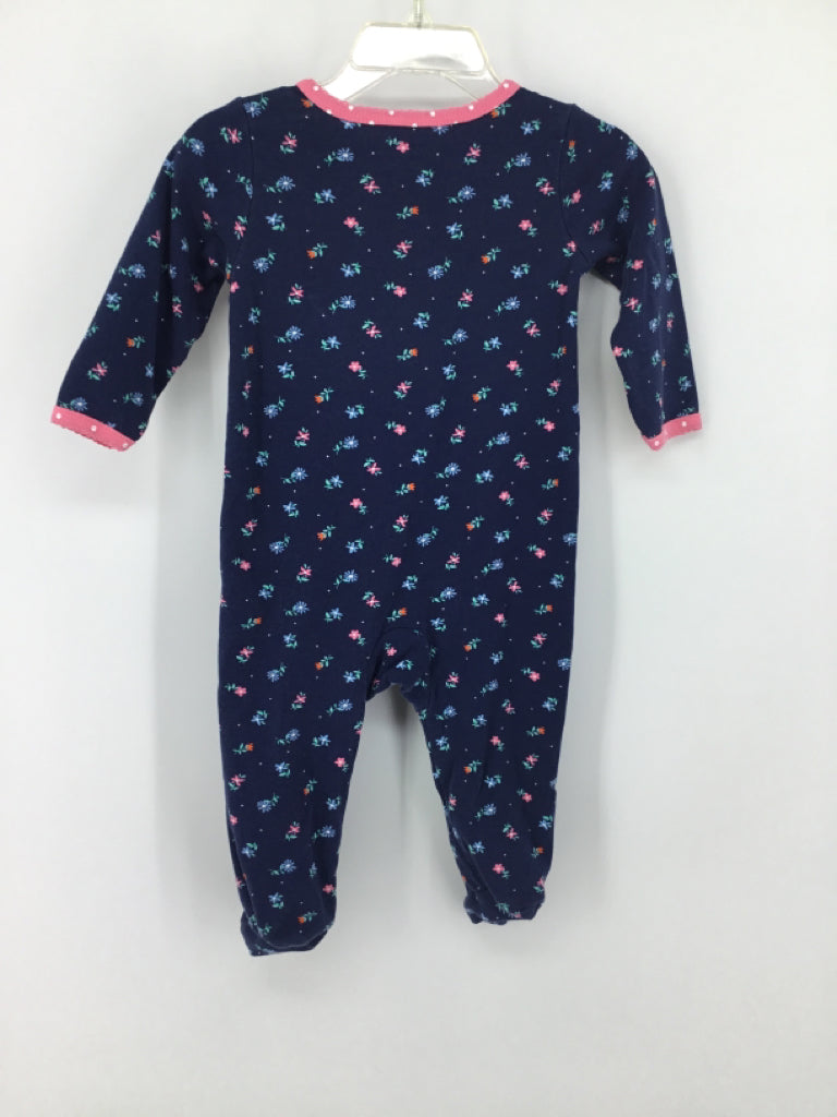 Carter's Child Size 9 Months Navy Sleepers