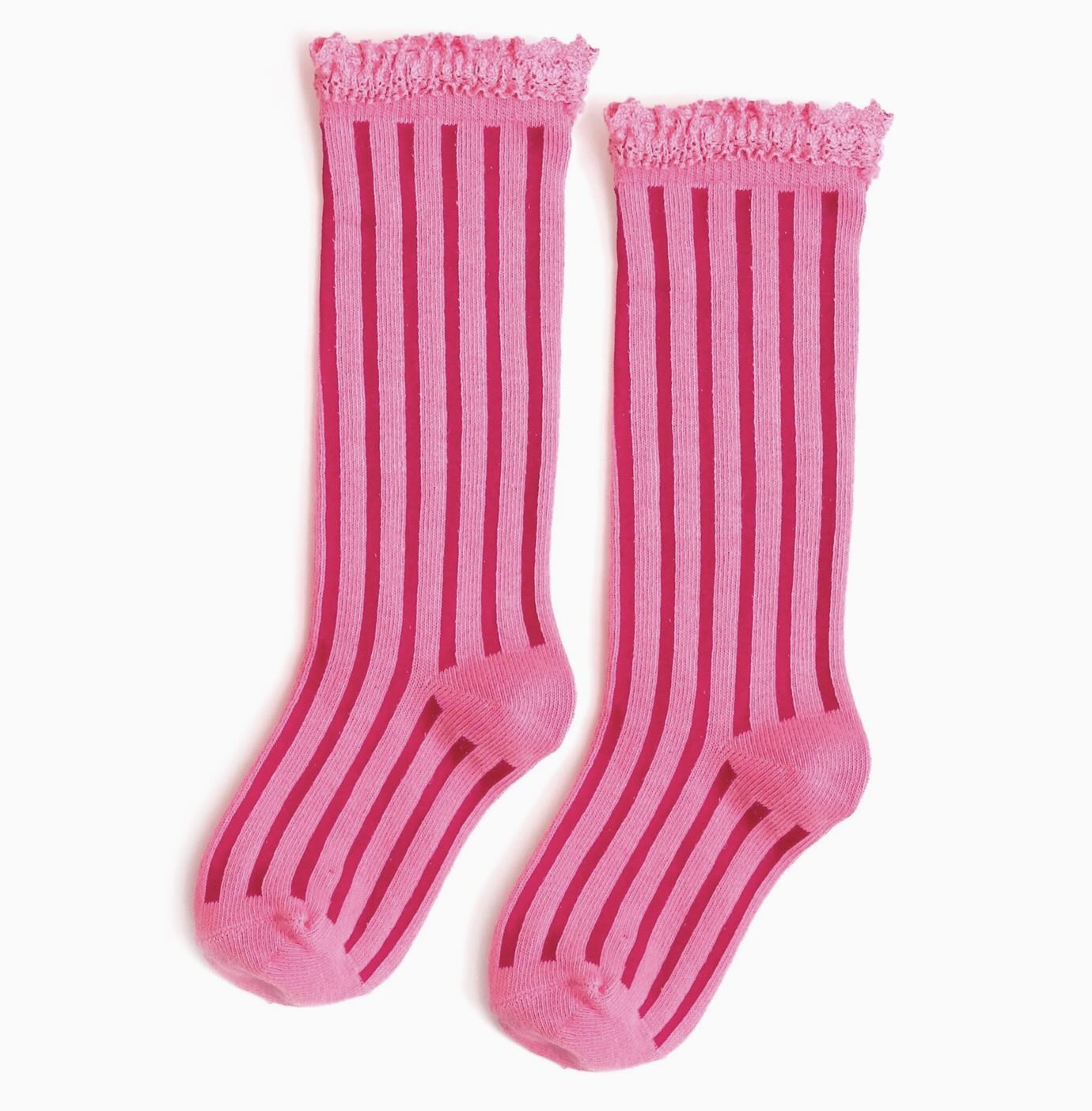 The Little Stocking Co - Knee High Socks (Taffy Striped)