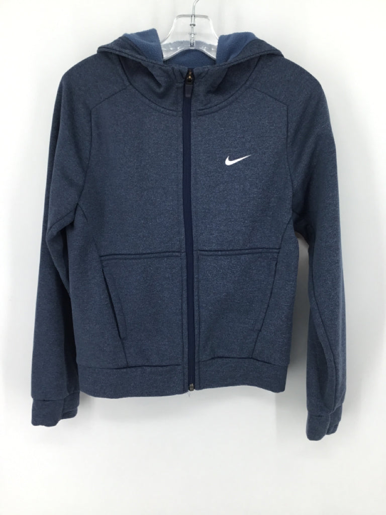 Nike Child Size 8 Blue Solid Hoodie - boys