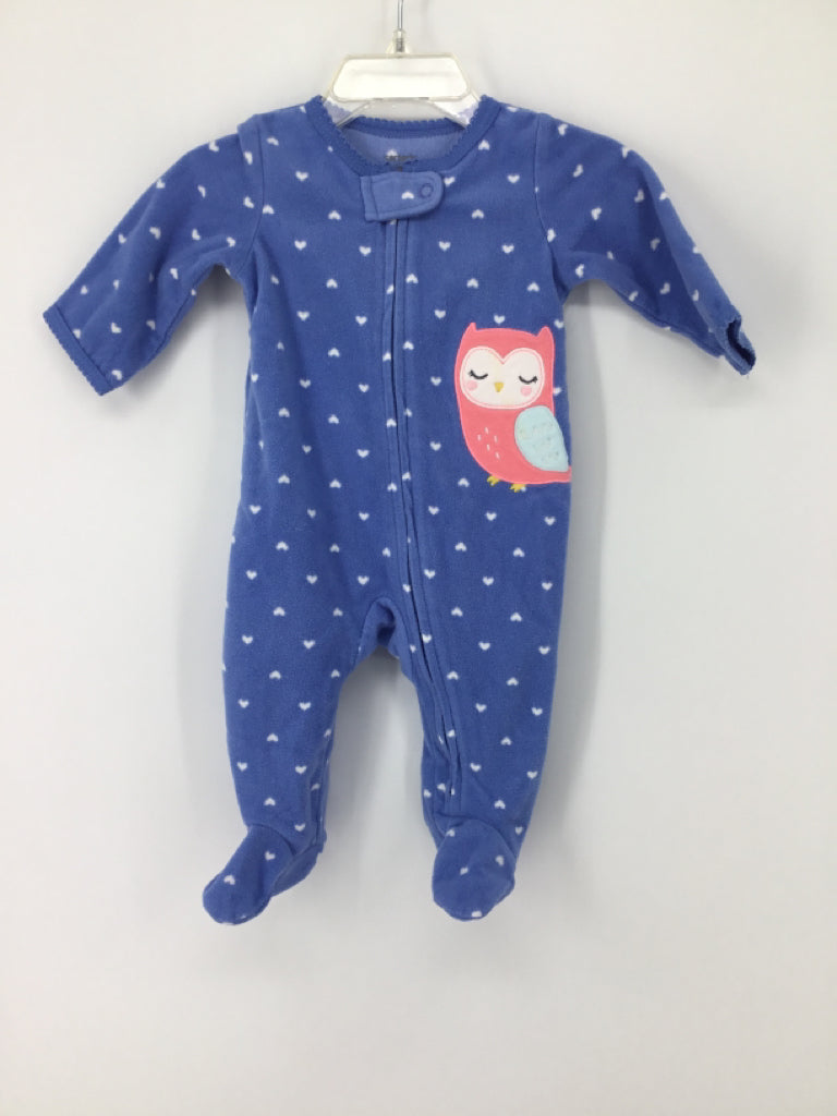 Carter's Child Size 3 Months Blue Sleepers