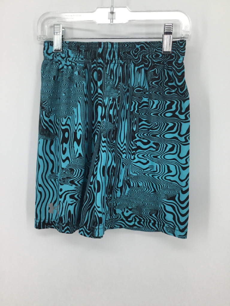 Under Armour Child Size 7 Blue Print Shorts - boys