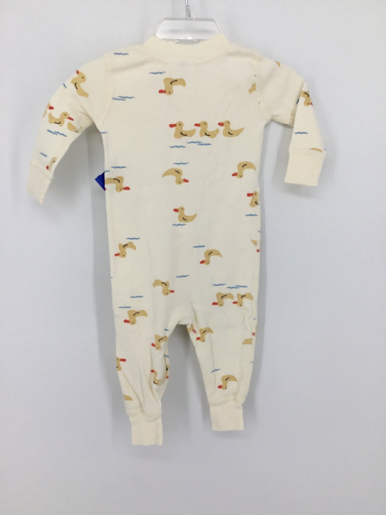 Hanna Andersson Child Size 3-6 Months Cream Print Pajamas - boys