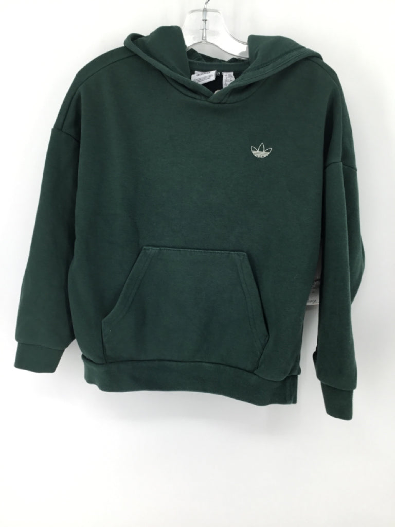 Adidas Child Size 6 Green Solid Sweatshirt - boys