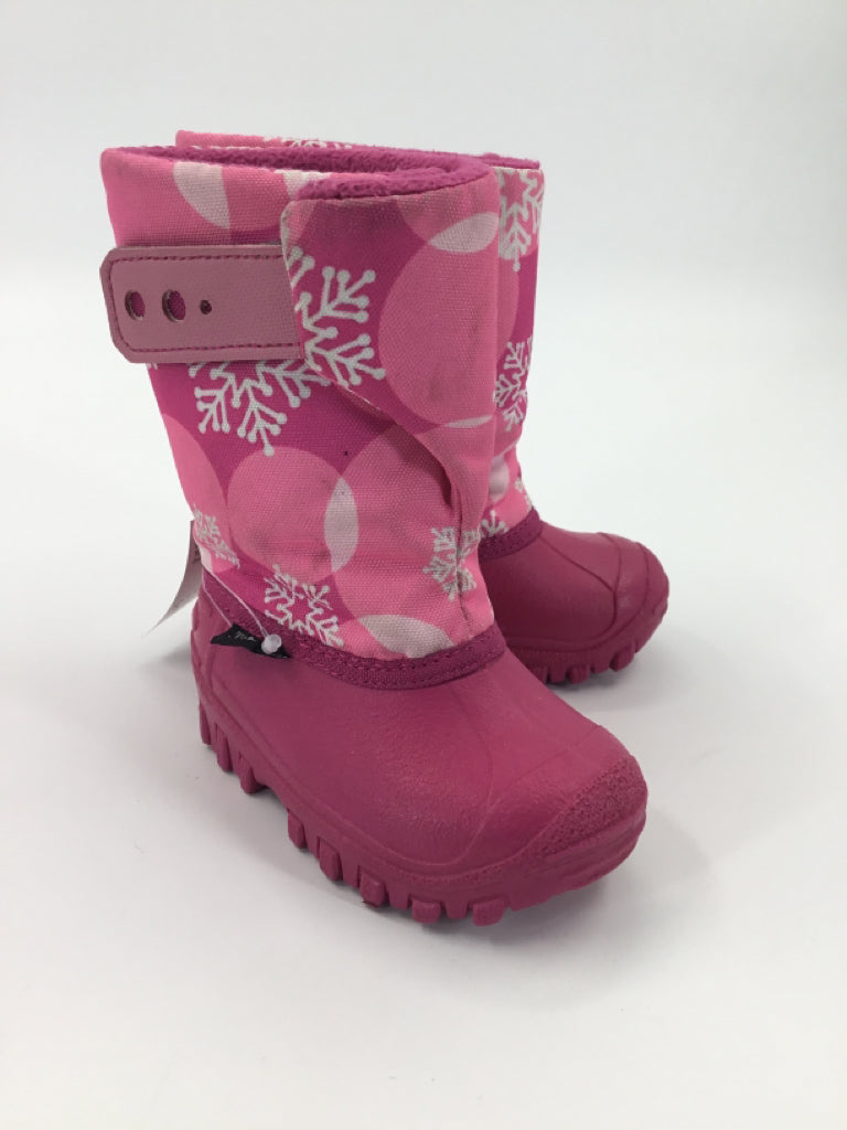 Tundra Child Size 5 Toddler Pink Rain/Snow Boots