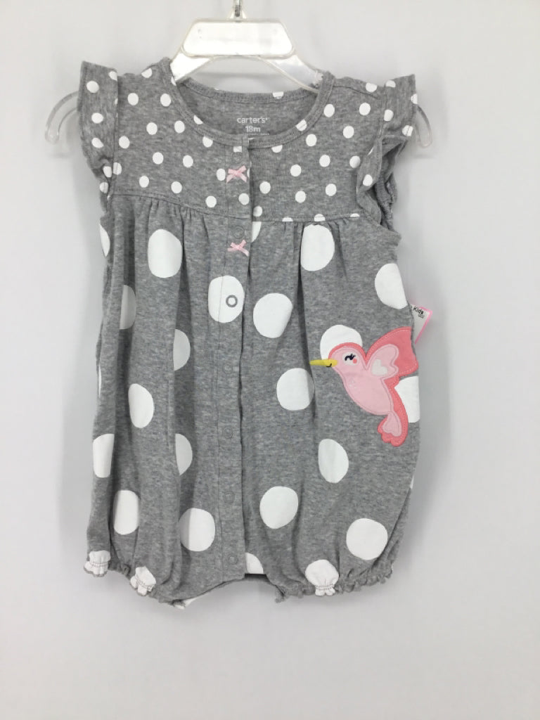 Carter's Child Size 18 Months Gray Outfit - girls