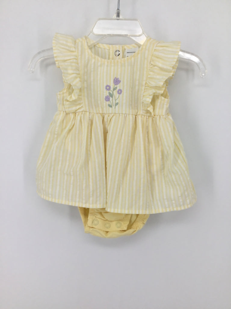 Child of Mine Child Size 0-3 Months Yellow Outfit - girls