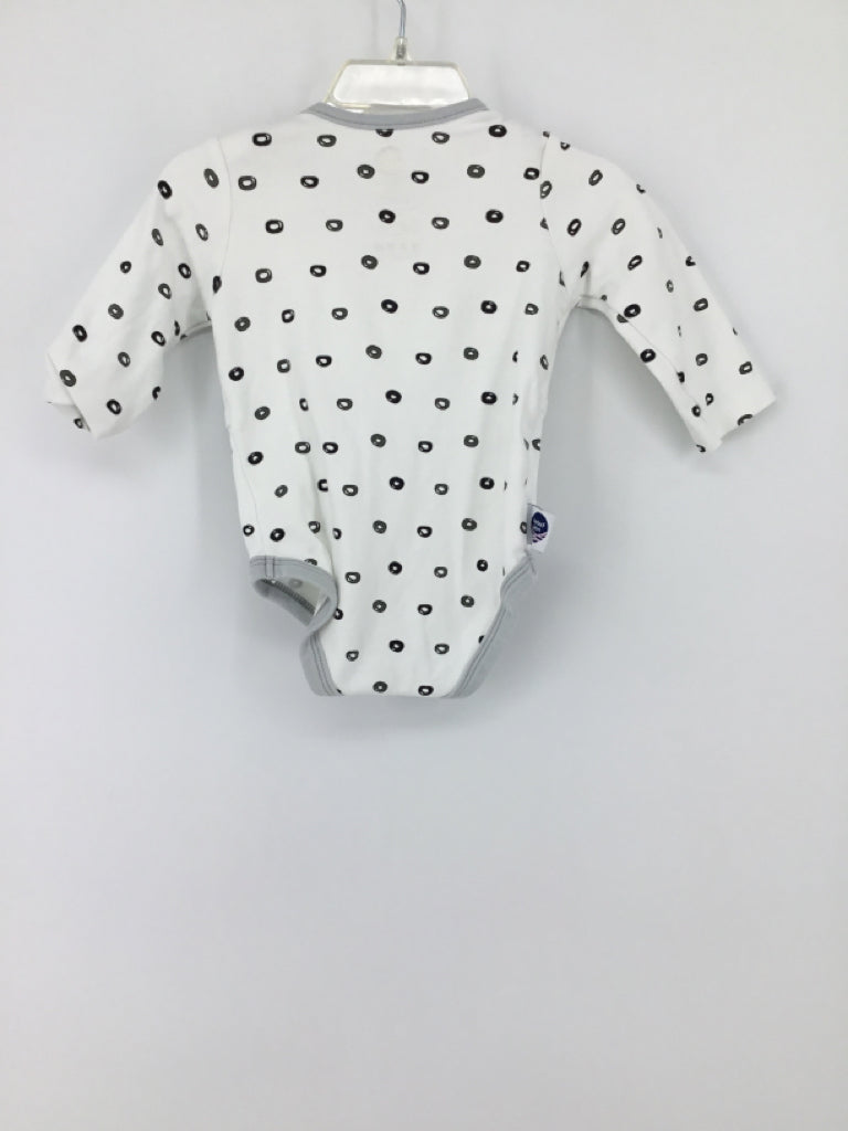 Nested Bean Child Size 6-9 Months White Onesie