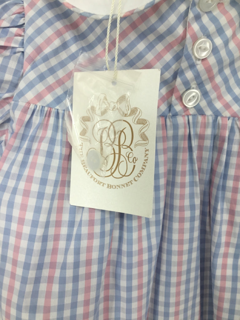The Beaufort Bonnet Co Child Size 6-12 Months Blue Dress - girls