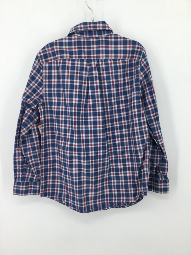 vineyard vines Child Size 7 Blue Plaid Shirt - boys
