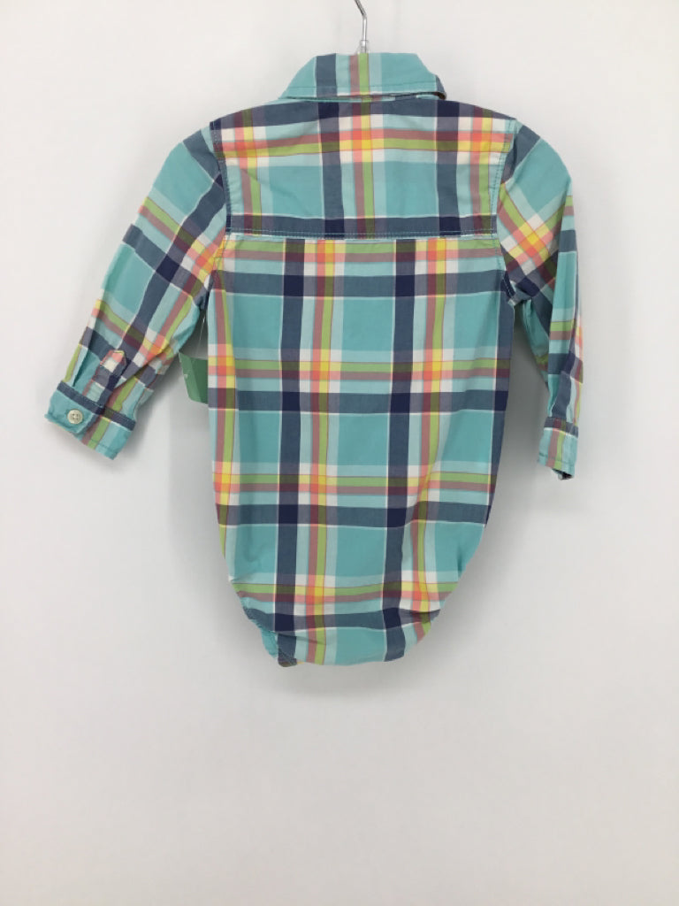 OshKosh B'gosh Child Size 12 Months Blue Onesie