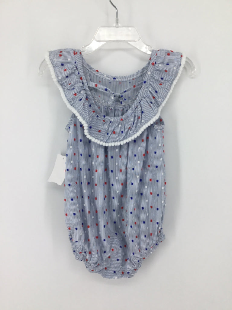 Cat & Jack Child Size 24 Months Blue Stars & Stripes Outfit