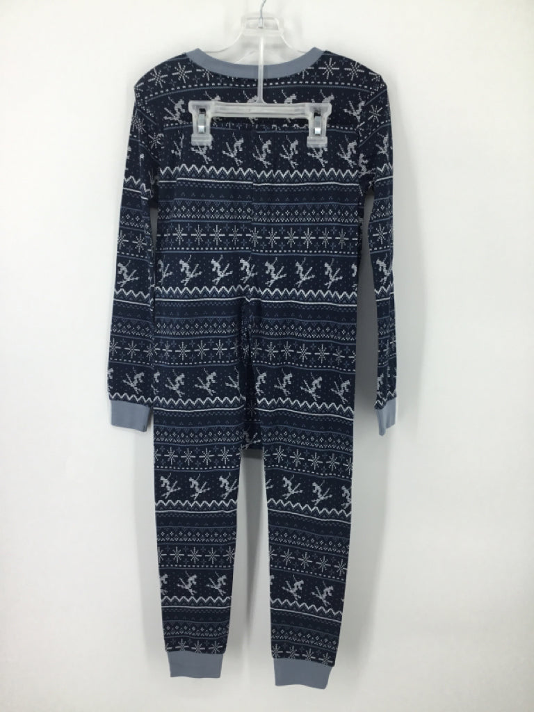petit lem Child Size 12 Navy Print Pajamas - boys
