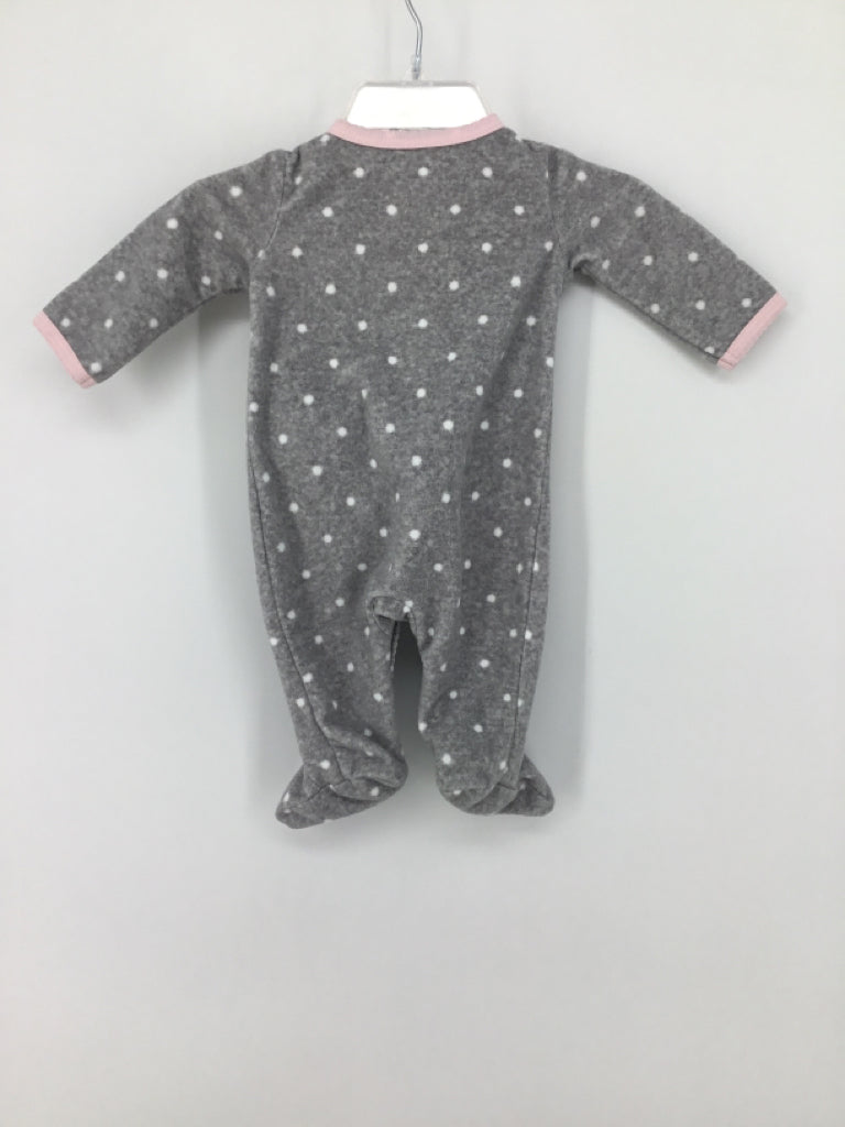 Carter's Child Size Newborn Gray Sleepers