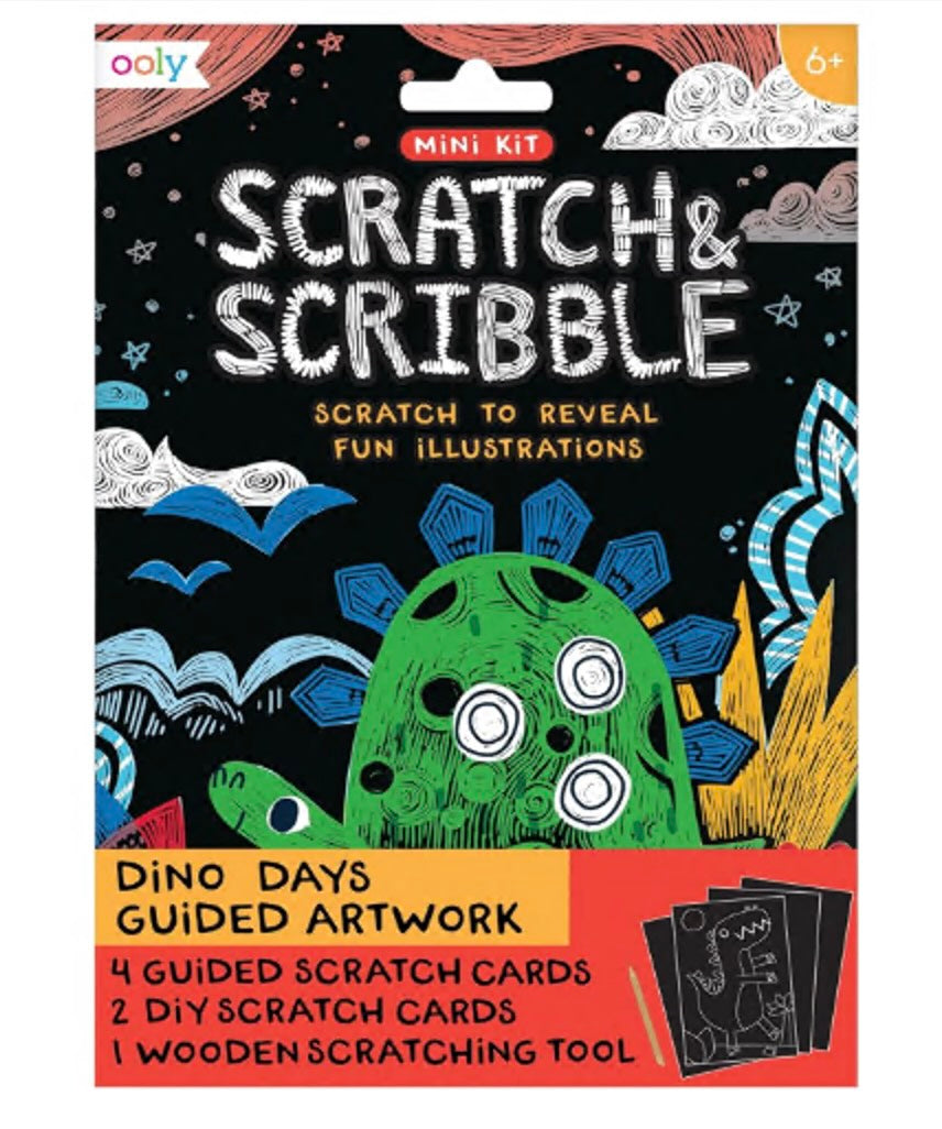Ooly - Dino Days Scratch and Scribble Art Kits