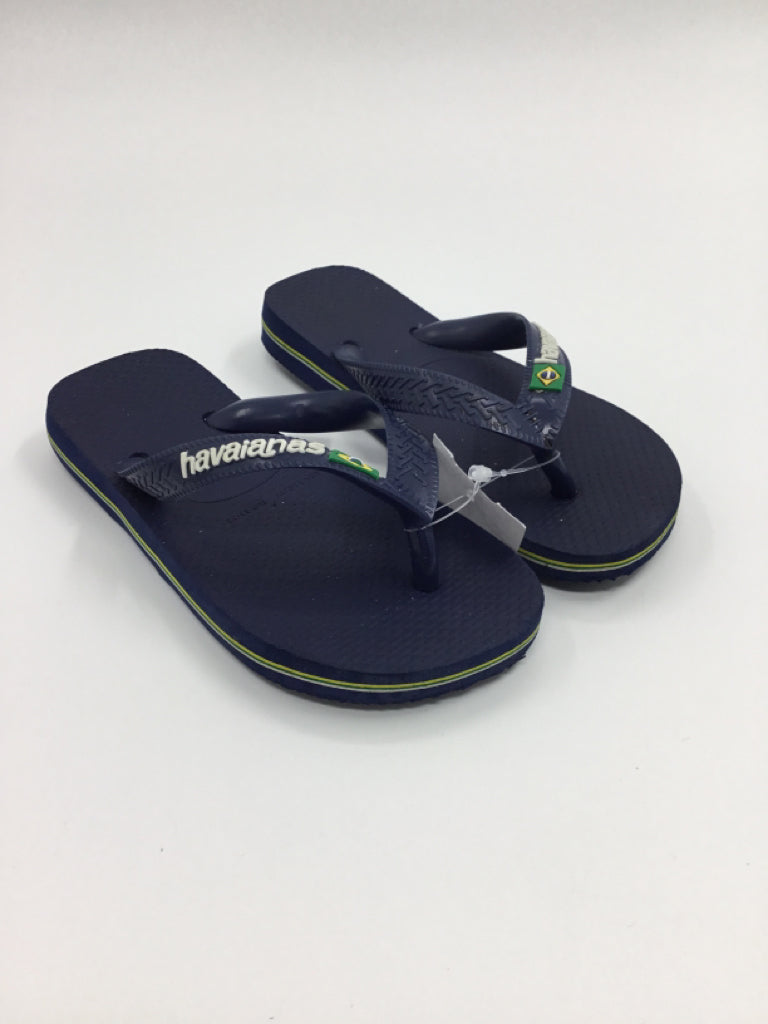 Havaiana Child Size 13 Blue Sandals/Flip Flops