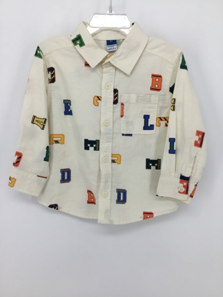 Old Navy Child Size 2 Multi-Color Print Shirt - boys