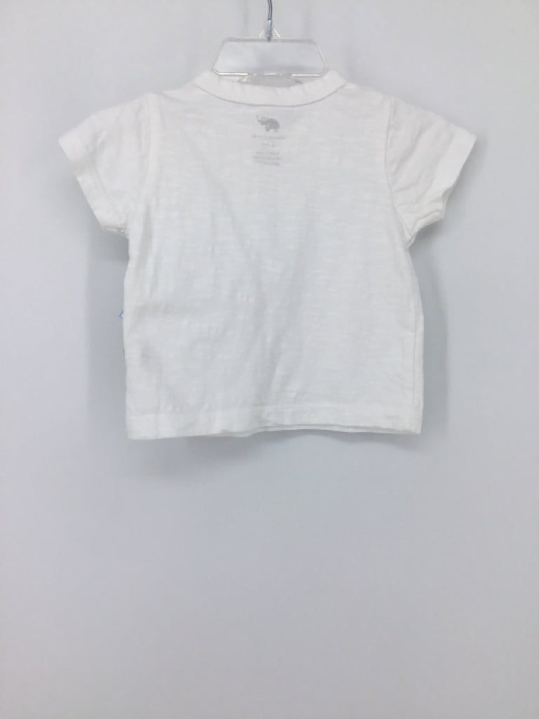 Monica + Andy Child Size 6-9 Months White Solid T-shirt - boys