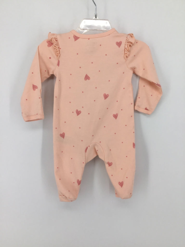 Child of Mine Child Size 0-3 Months Peach Sleepers