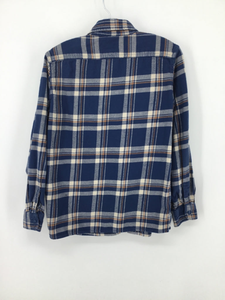Gap Kids Child Size 10 Blue Plaid Shirt - boys