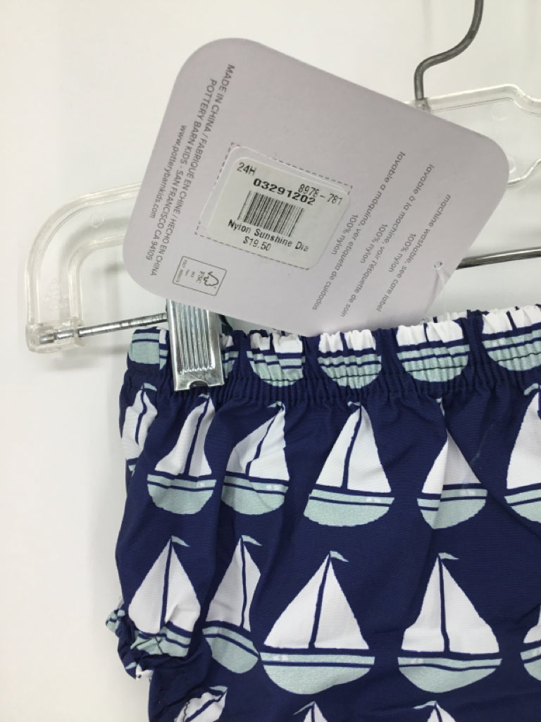 Pottery Barn Kids Child Size 6-12 Months Navy Nautical Shorts - boys