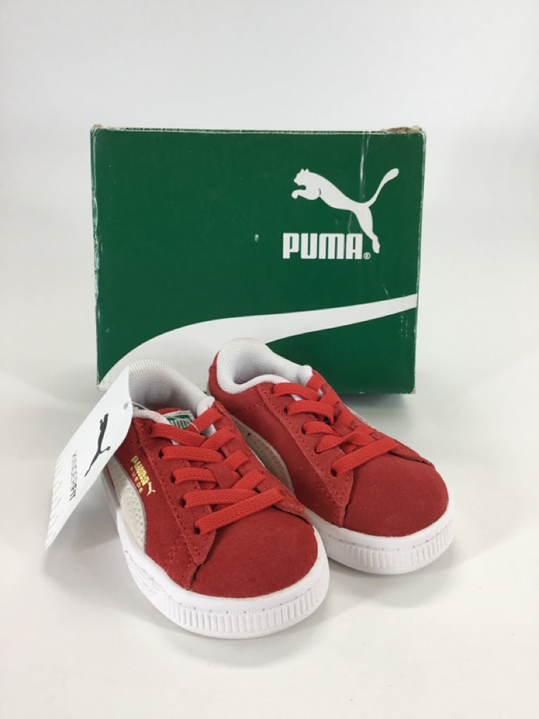 Puma Child Size 4 Toddler Red Sneakers