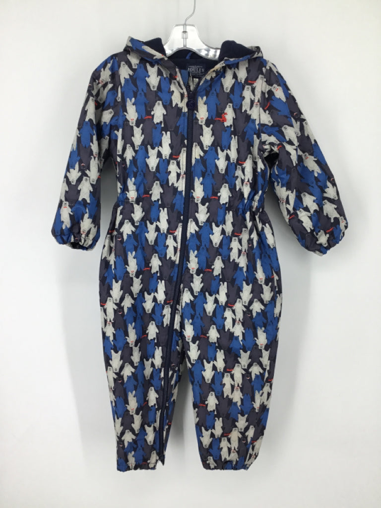 Joules Child Size 5 Blue Print Outerwear - boys