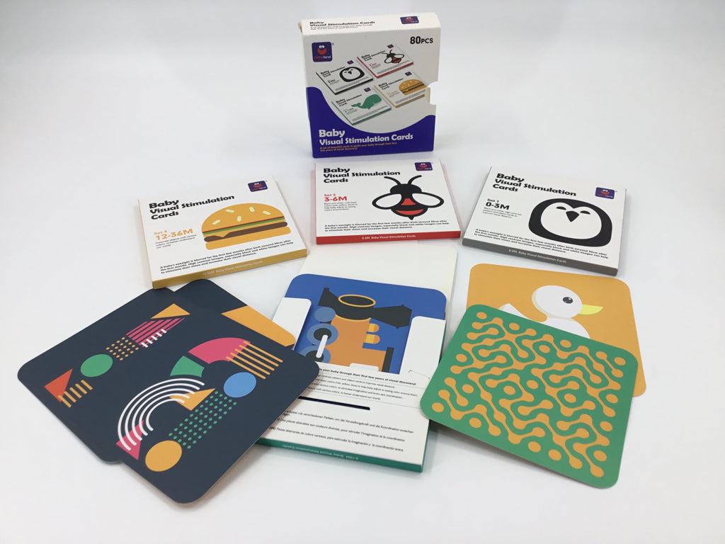 Hahaland Baby Visual Stimulation Cards - Set of 4 Age Ranges