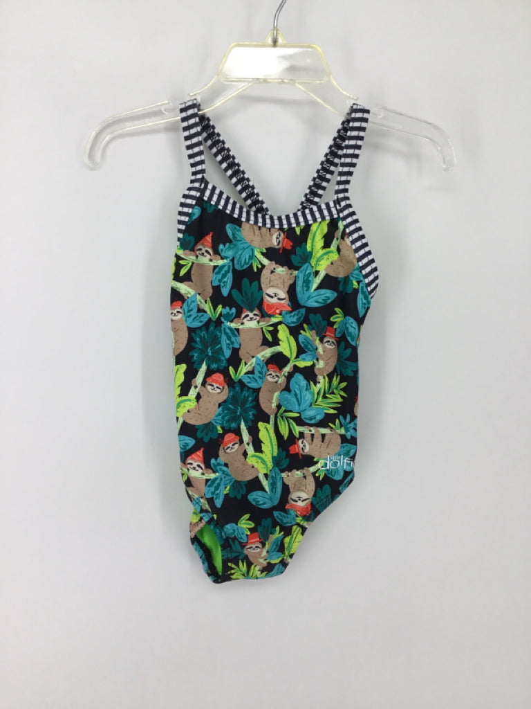 Dolphin Child Size 2 Multi-Color Swimwear - girls