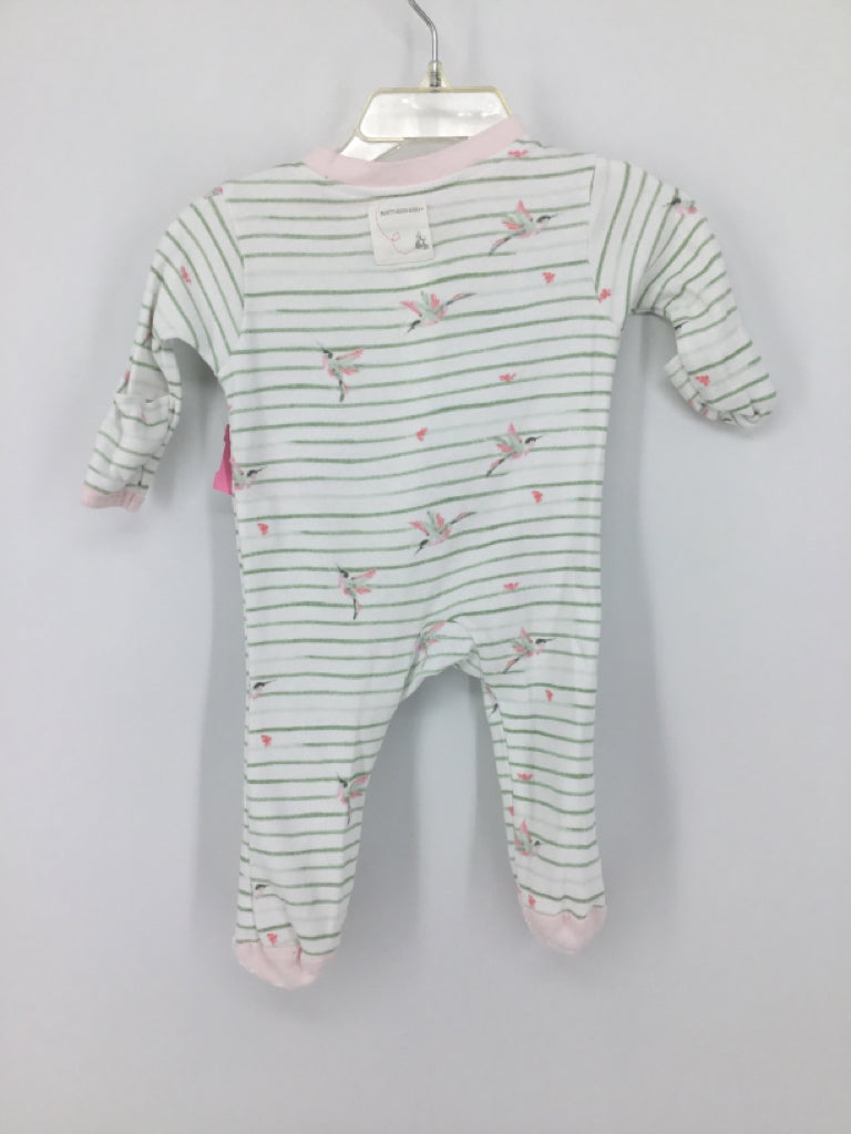 Burt's Bees Baby Child Size Newborn Green Sleepers