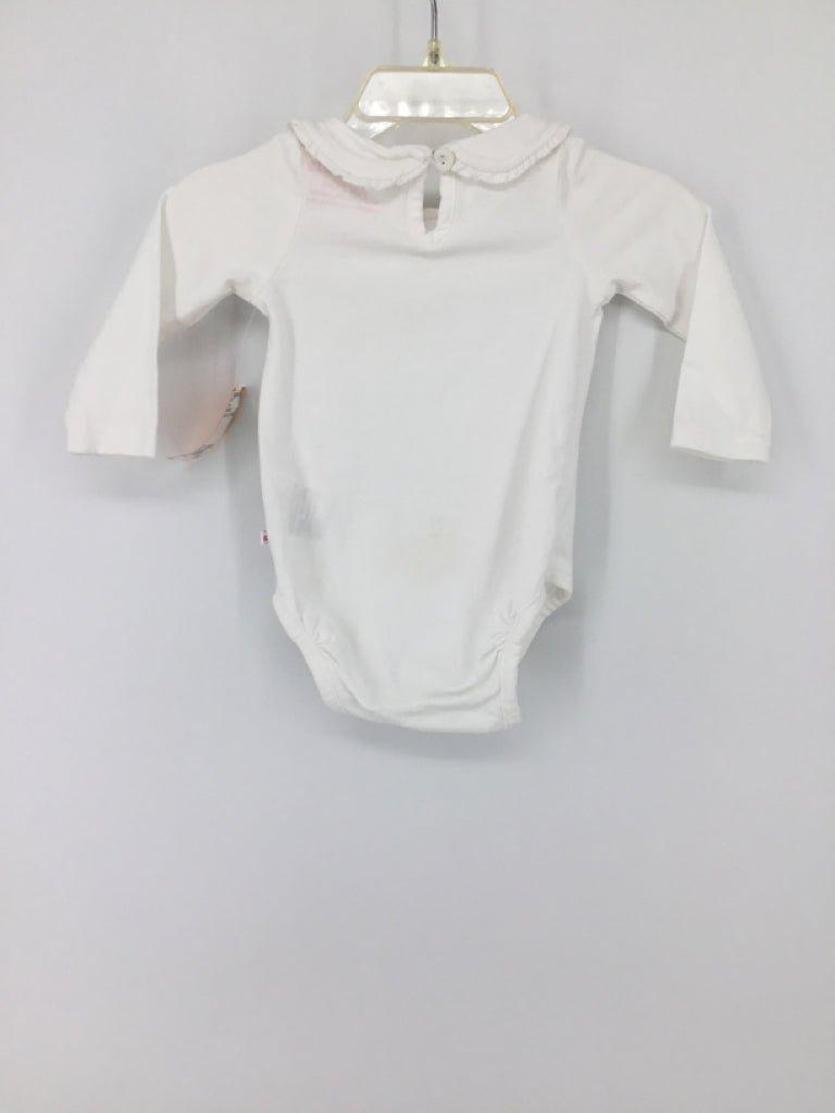 Ruffle Butts Child Size 3-6 Months White Onesie