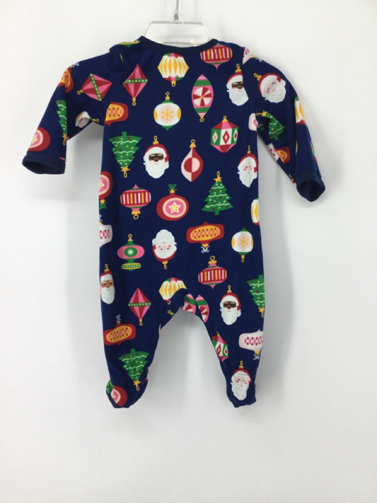 North Pole Child Size 3 Months Blue Christmas Sleeper