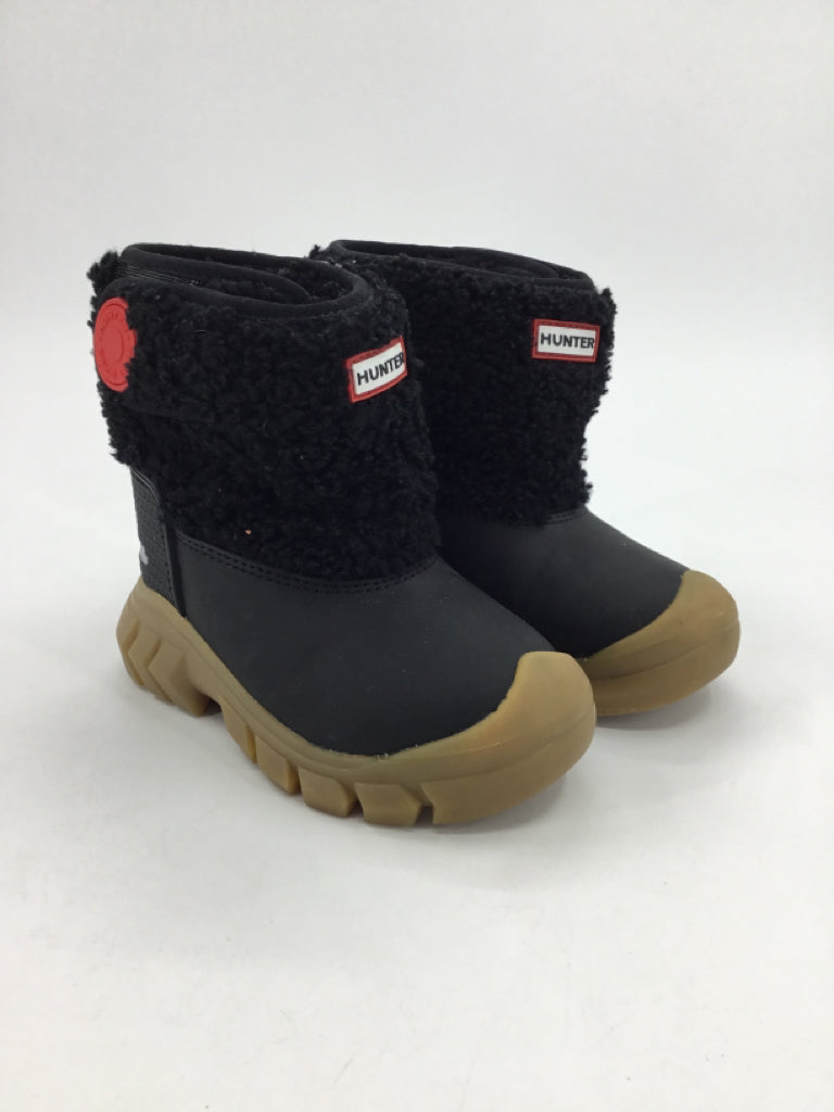 Hunter Child Size 8 Toddler Black Rain/Snow Boots