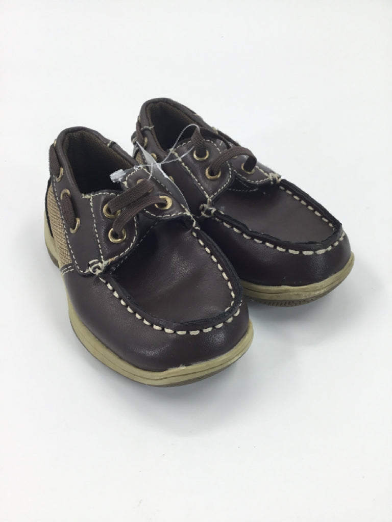 okie dokie Child Size 7 Toddler Brown Dress Shoes