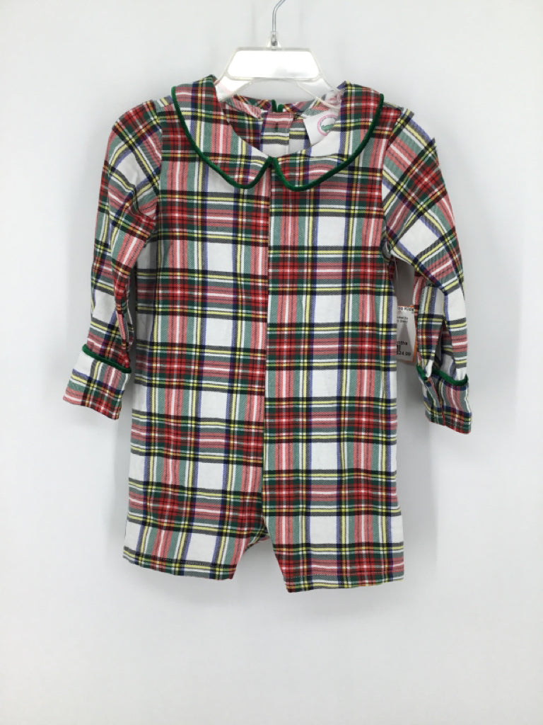 Southern Smocked Co Child Size 18 Months Red Plaid Outfit - boys