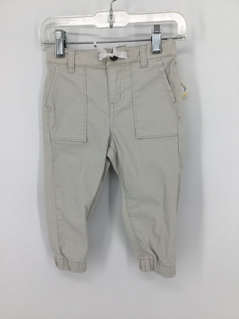 Janie and Jack Child Size 18-24 Months Tan Solid Pants - boys