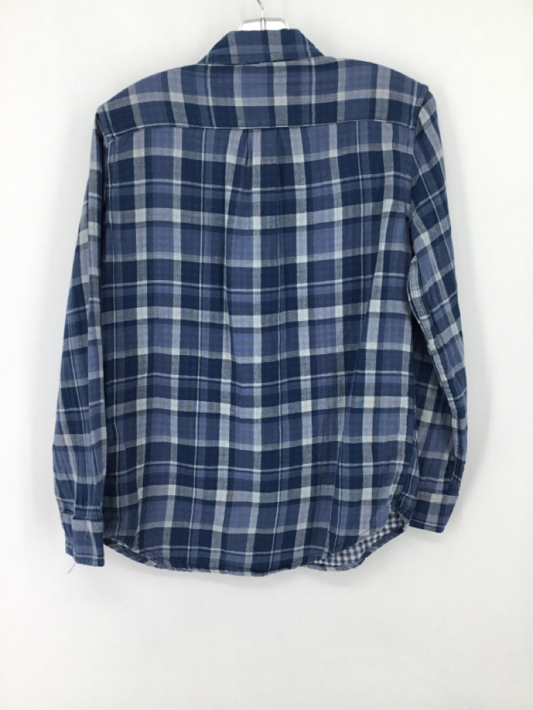 Gap Kids Child Size 8 Blue Plaid Shirt - boys