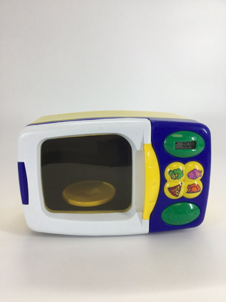 Blue Box Play Pretend Microwave Toy