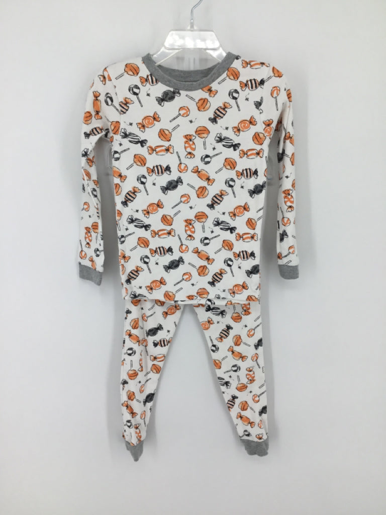 Burt's Bees Baby Child Size 3 White Halloween Pajamas