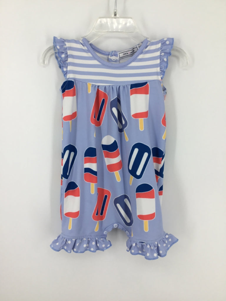 Little Millie Child Size 3 Months Blue Stars & Stripes Outfit