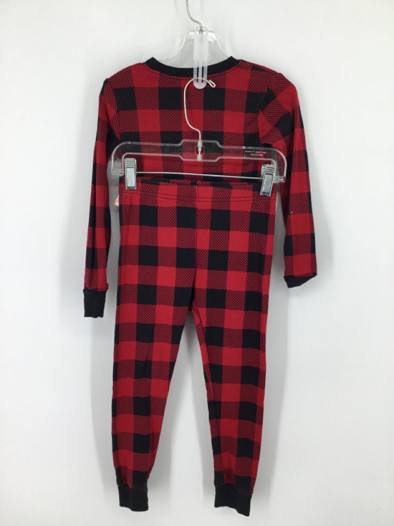 Carter's Child Size 6 Red Checkered Pajamas - boys