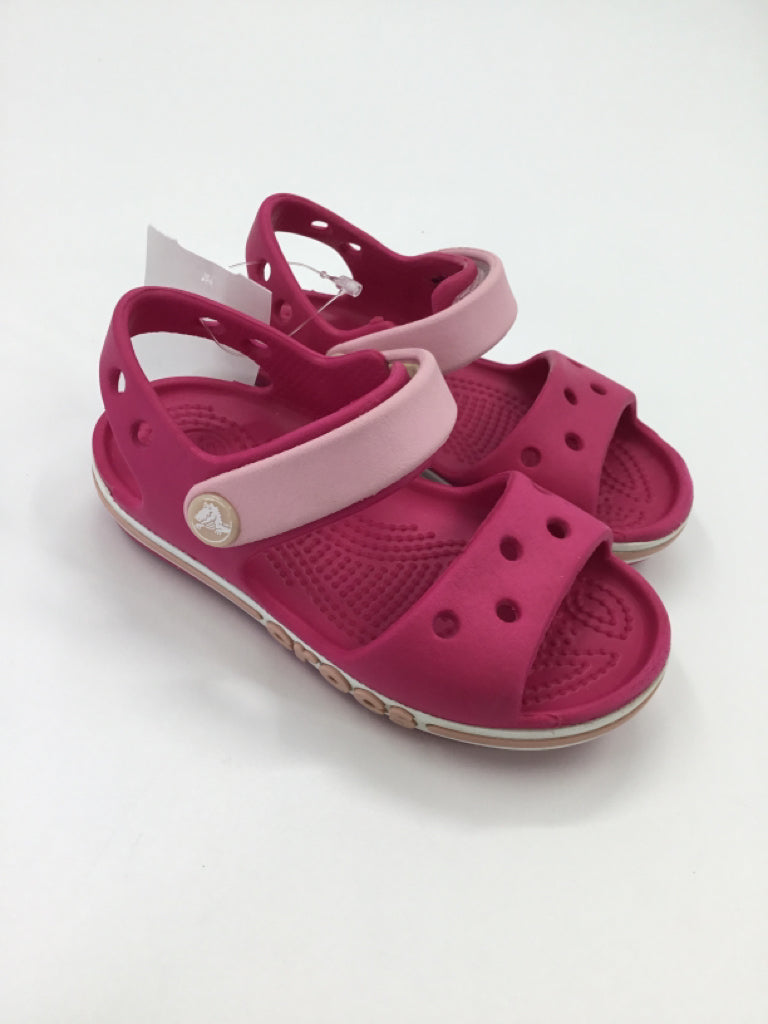 Crocs Child Size 7 Toddler Pink Sandals/Flip Flops